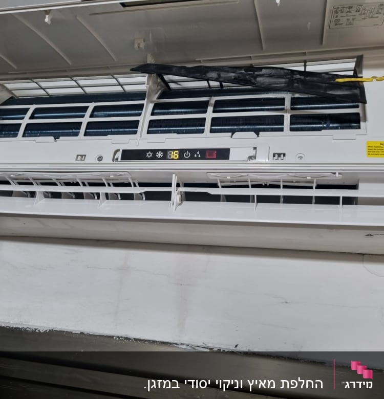 יחידת מיזוג אוויר פתוחה עם תצוגה דיגיטלית